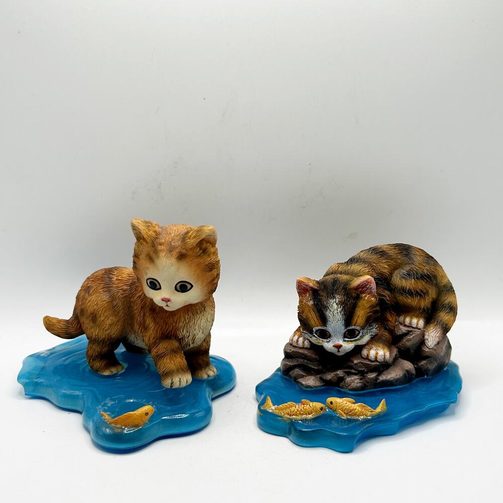 Hamilton Collection LOT 2009 Jurgen Scholz Purr-fect Adventure and Gone Fishing